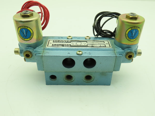 Skinner S3SSJDL2 Directional Control Valve 5-Way 3 Pos 120V 1/4" NPT