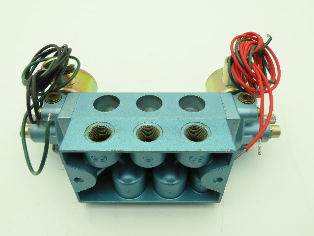Skinner S3FFHDL3 Directional Control Valve 5-Way 3 Pos 24VDC 150PSI 3/8" NPT