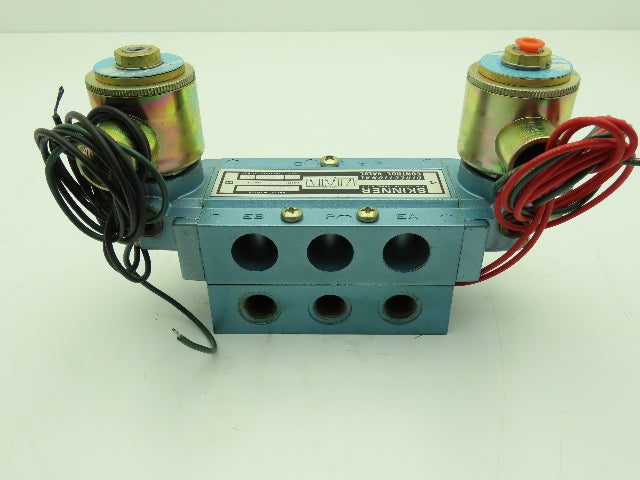 Skinner S3FFHDL3 Directional Control Valve 5-Way 3 Pos 24VDC 150PSI 3/8" NPT