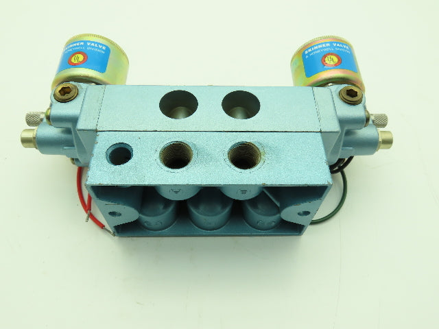 Skinner S3FFHDL3 Directional Control Valve 5-Way 3 Pos 24VDC 150PSI 3/8" NPT