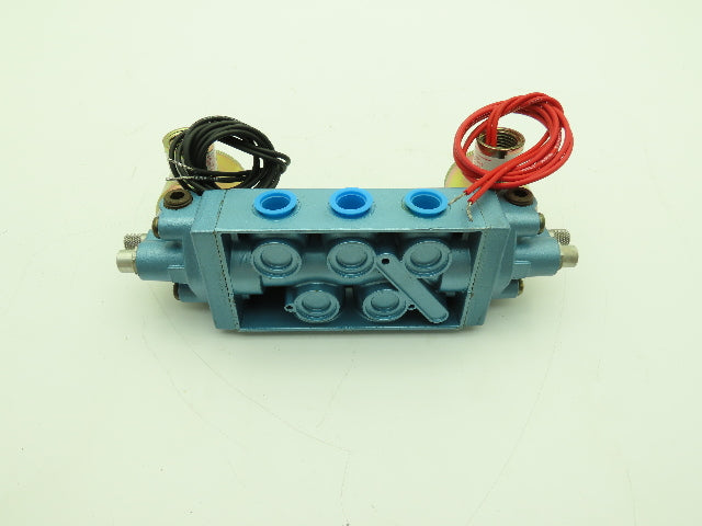 Skinner S3FFHAL3 Directional Control Valve 5-Way 3 Pos 24VDC 150 PSI 3/8" NPT