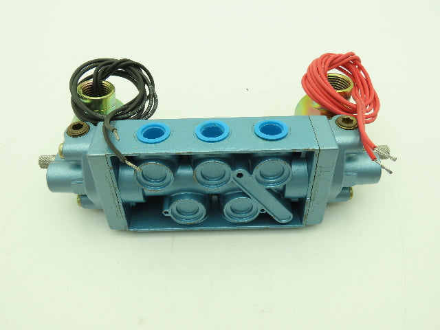 Skinner S3RRJBL3 Directional Control Valve 5-Way 3 Pos 120V 150PSI 3/8" NPT