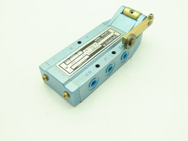 Skinner S3J0ACX2 Pneumatic Air Limit Switch Valve 5-Way 2 Pos 150PSI 1/4" NPT