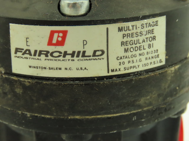 Fairchild 81232 Multi Stage Pressure Regulator Model 81 20 PSI Range 150PSI