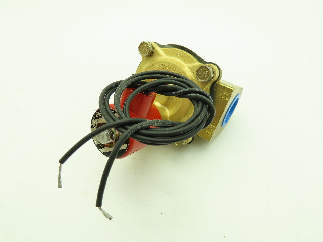 Skinner Lancer 2LH2LBG6127 Brass Solenoid Valve 2-Way NC 120V 125 PSI 1" NPT