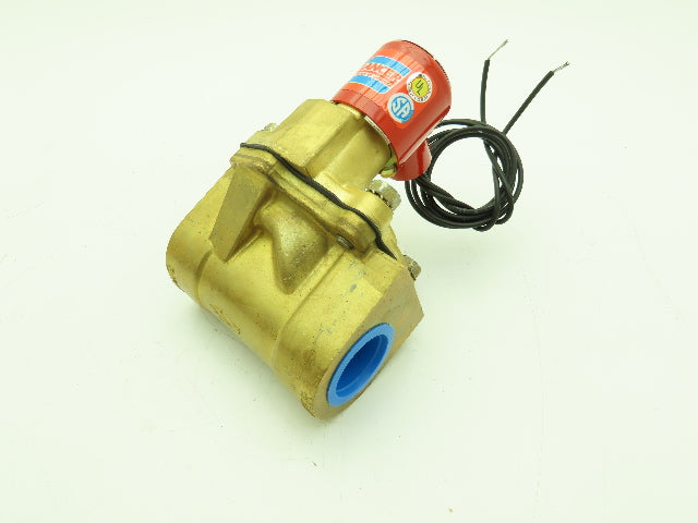 Skinner Lancer 2LH2LBG6127 Brass Solenoid Valve 2-Way NC 120V 125 PSI 1" NPT