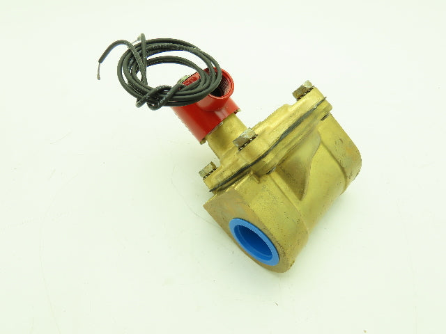 Skinner Lancer 2LH2LBG6127 Brass Solenoid Valve 2-Way NC 120V 125 PSI 1" NPT