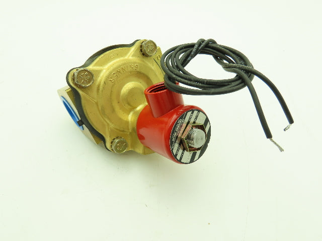 Skinner Lancer 2LH2LBG6127 Brass Solenoid Valve 2-Way NC 120V 125 PSI 1" NPT