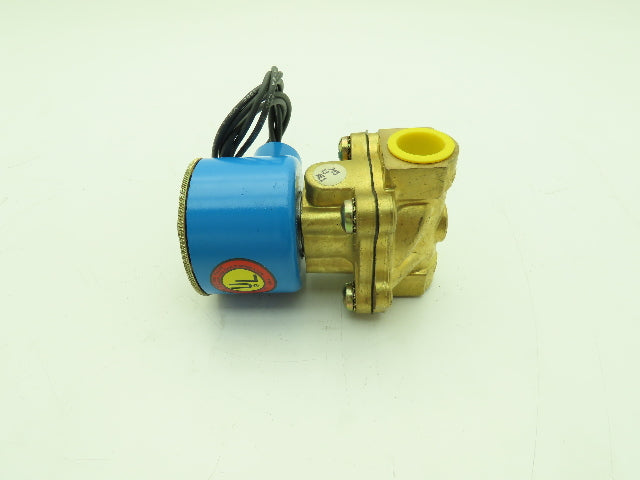 Honeywell Skinner 705X3D2B Brass Solenoid Valve 2-Way NC 24VDC 40 PSI 1/2" NPT