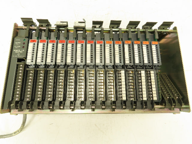 Allen Bradley 1771-A4B 16-Slot PLC Chassis Rack Remote Adapter I/O Modules 120V