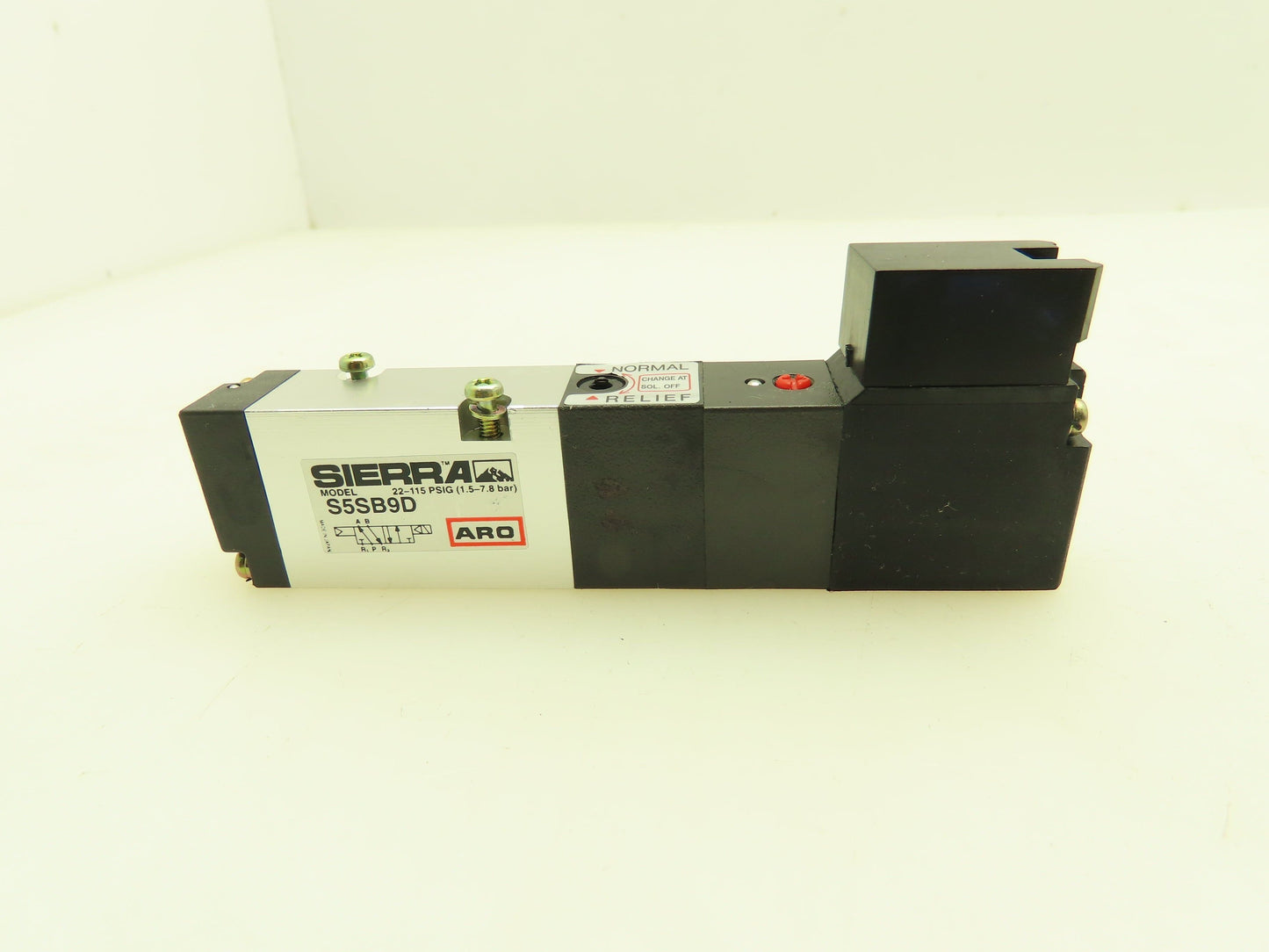Aro Sierra S5SB9D Pneumatic Air Spool Valve 5/2 5 Port 2 Pos 1/16" NPT 24VDC