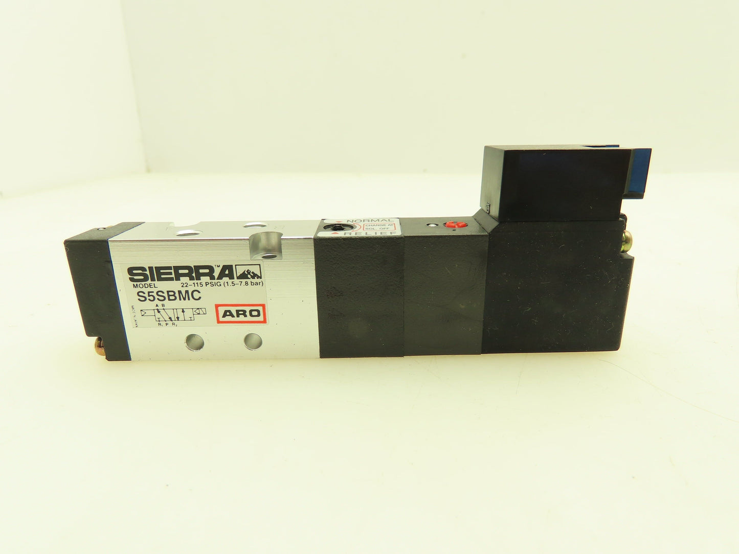 Aro Sierra S5SBMC Pneumatic Air Spool Valve 5/2 5 Port 2 Pos 1/16" NPT 120VAC