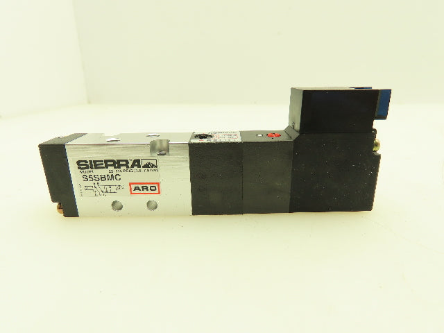 Aro Sierra S5SBMC Pneumatic Air Spool Valve 5/2 5 Port 2 Pos 1/16" NPT 120VAC