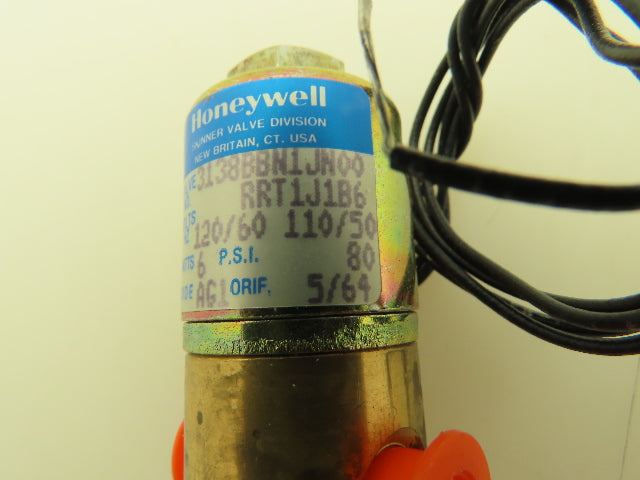 Honeywell Skinner 3138BBN1JN00 Solenoid Valve 3-Way NO 120VAC 80 PSI 1/8" NPT