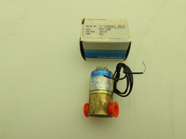 Honeywell Skinner 3138BBN1JN00 Solenoid Valve 3-Way NO 120VAC 80 PSI 1/8" NPT