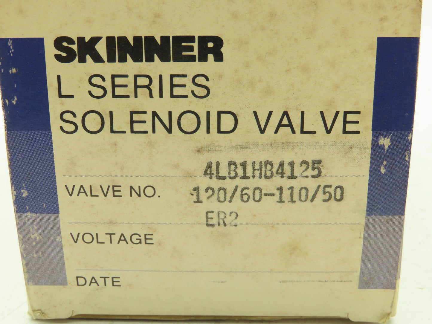 Honeywell Skinner 4LB1HB4125 Brass Solenoid Valve 2-Way NO 120V 125 PSI 1/2" NPT