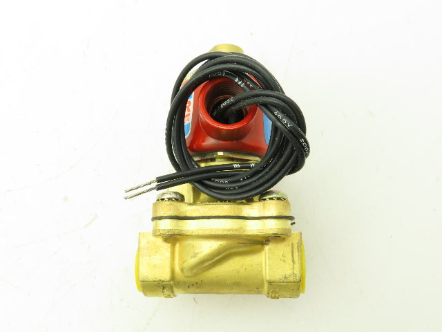 Honeywell Skinner 4LB1HB4125 Brass Solenoid Valve 2-Way NO 120V 125 PSI 1/2" NPT