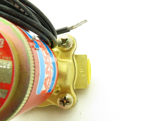 Honeywell Skinner 4LB1HB4125 Brass Solenoid Valve 2-Way NO 120V 125 PSI 1/2" NPT