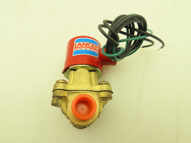 Honeywell Skinner 4LB2LB3102 Brass Solenoid Valve 2-Way NC 120V 100 PSI 3/8" NPT