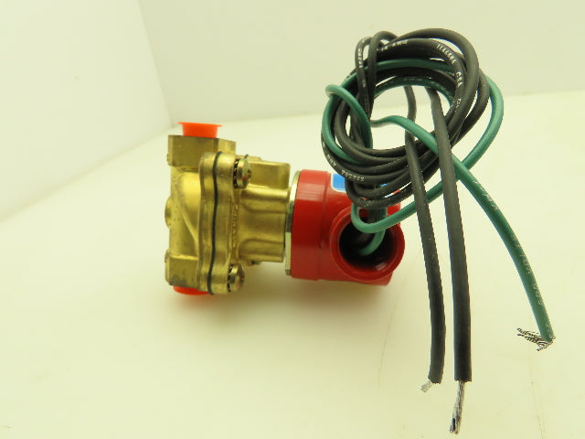 Honeywell Skinner 4LB2LB3102 Brass Solenoid Valve 2-Way NC 120V 100 PSI 3/8" NPT