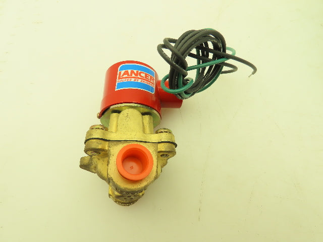 Honeywell Skinner 4LB2LB3102 Brass Solenoid Valve 2-Way NC 120V 100 PSI 3/8" NPT