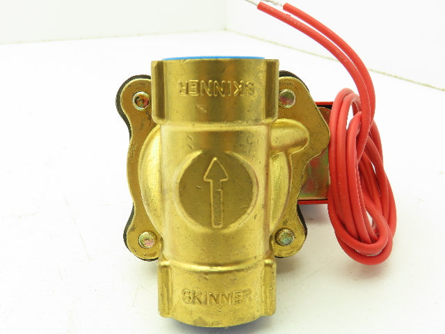 Honeywell Skinner 2LD2L330 Brass Solenoid Valve 2-Way NC 240V 100 PSI 3/4" NPT