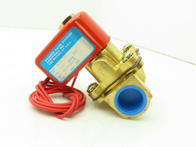 Honeywell Skinner 2LD2L330 Brass Solenoid Valve 2-Way NC 240V 100 PSI 3/4" NPT
