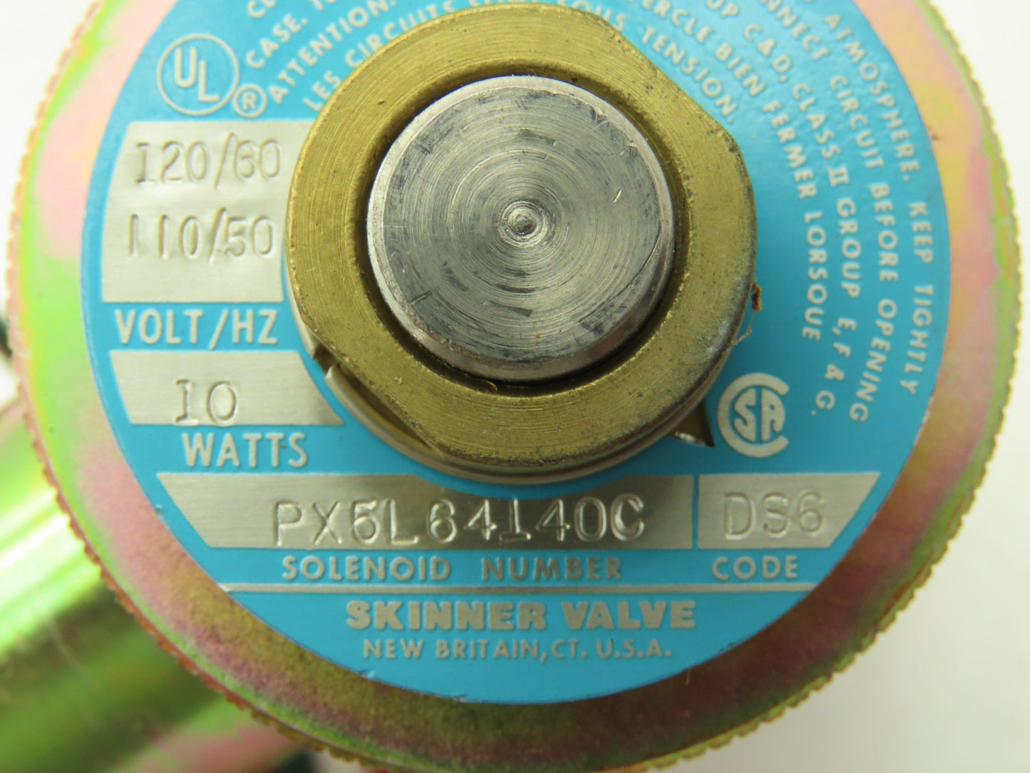 Honeywell Skinner PX5L64140C Electric Solenoid Valve 2-Way 120VAC 60Hz