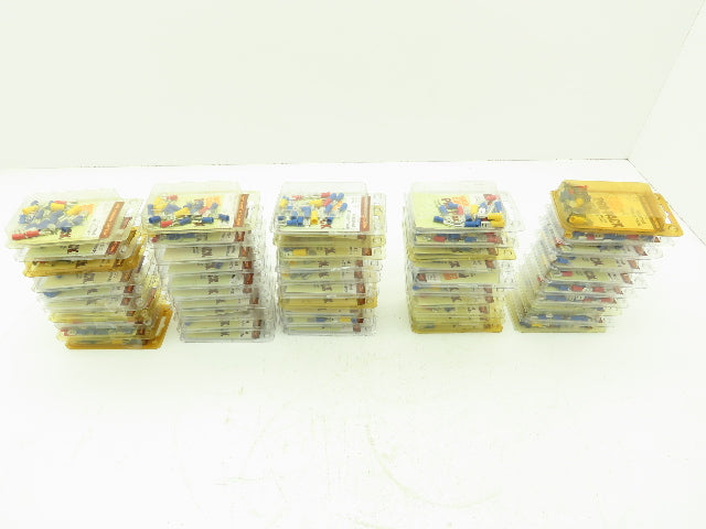 Calterm 22180 Assorted Disconnects Crimp On Terminals Male Female Lot of 50