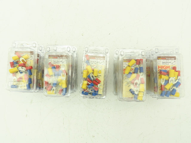 Calterm 20 Count Spade Fork Terminal Assortment Wire Crimp Lot of 25