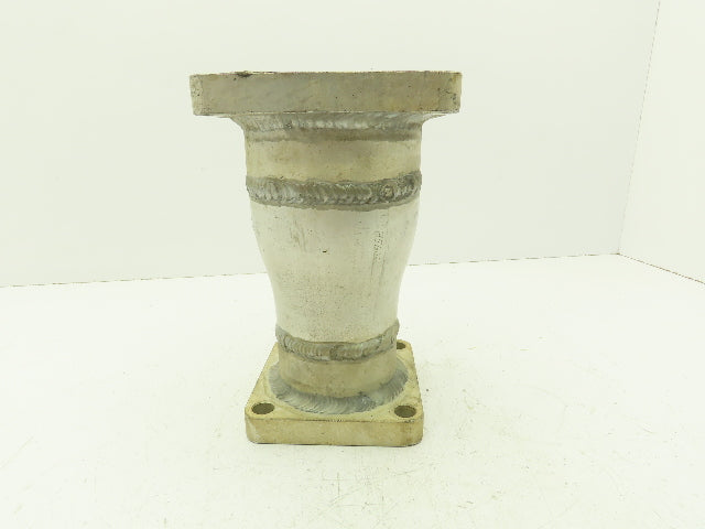 Flowline 4"x 3" SCH 40 Aluminum Sq Flange Reducer Fitting