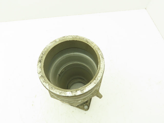 Flowline 4x3" SCH 40 Aluminum Butt Weld Reducer 4" Cam Lock x 3" Sq Flange