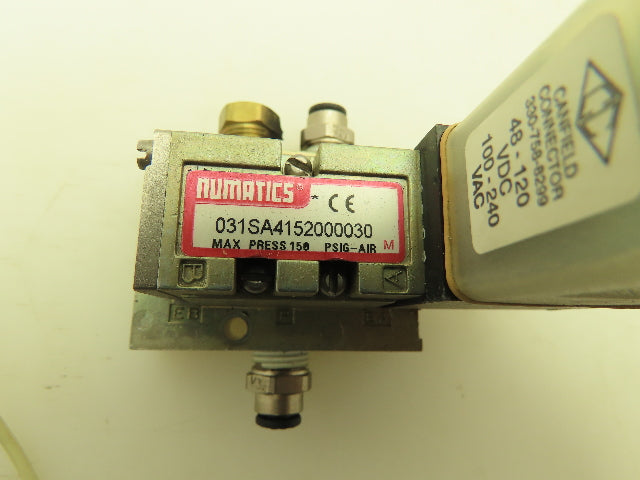 Numatics 031SA4152000030 Pneumatic Solenoid Spool Valve 5/2 5 Port 1/8" NPT 120V