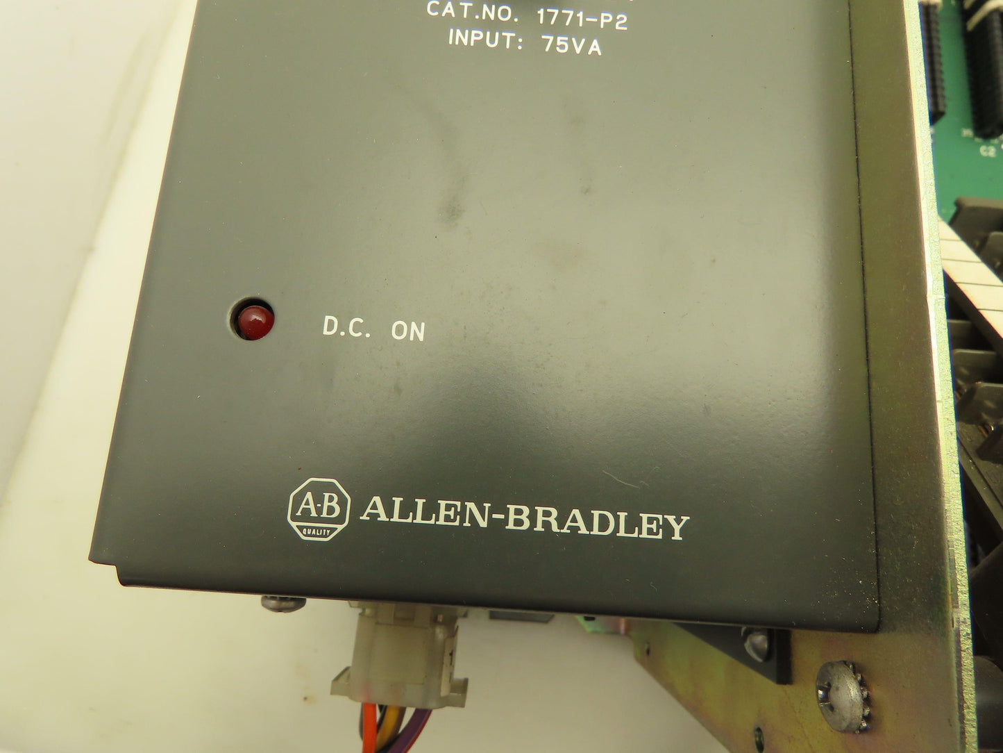Allen Bradley 1771-A4B 16-Slot PLC Chassis Rack Backplane Power Supply 1771-P2