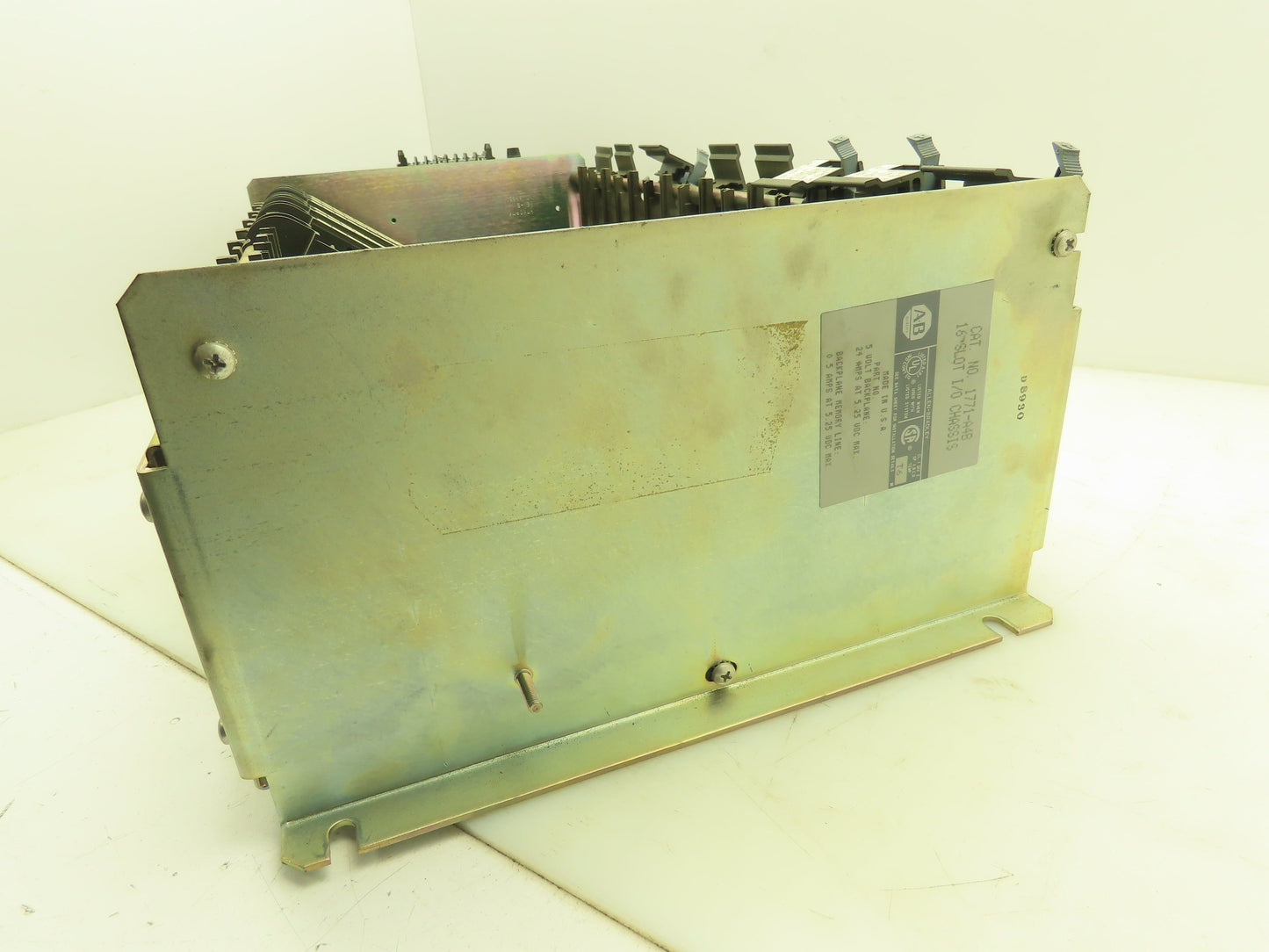 Allen Bradley 1771-A4B 16-Slot PLC Chassis Rack Backplane Power Supply 1771-P2