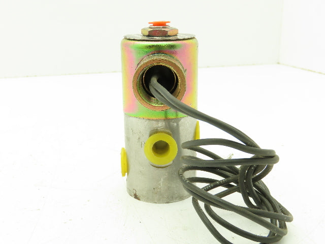 Honeywell Skinner Q53ADB2075 Solenoid Valve 3 Way NC 75 PSI 120V Coil 1/4" NPT
