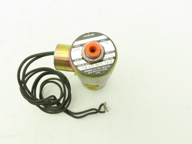 Honeywell Skinner Q53ADB2075 Solenoid Valve 3 Way NC 75 PSI 120V Coil 1/4" NPT