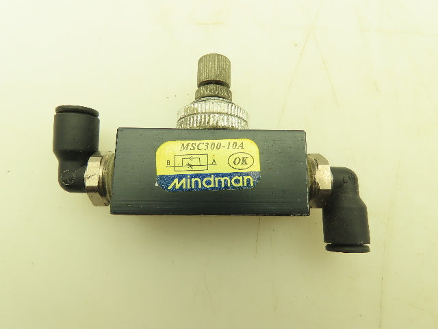 Mindman MSC300-10A Pneumatic Air Flow Control Needle Valve 3/8" NPT Lot of 5