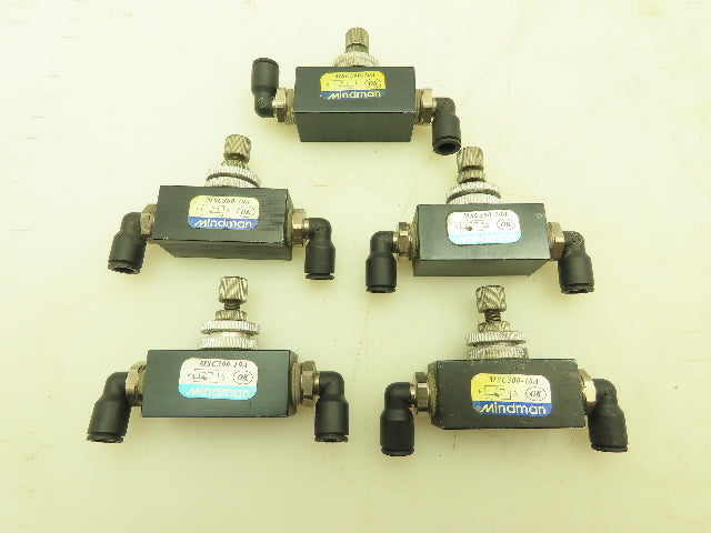 Mindman MSC300-10A Pneumatic Air Flow Control Needle Valve 3/8" NPT Lot of 5
