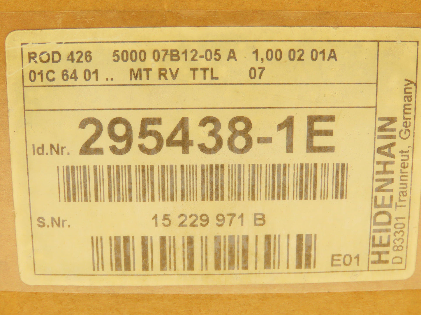 Heidenhain ROD 426 5000 07B12-05 Rotary Encoder 295438-1E