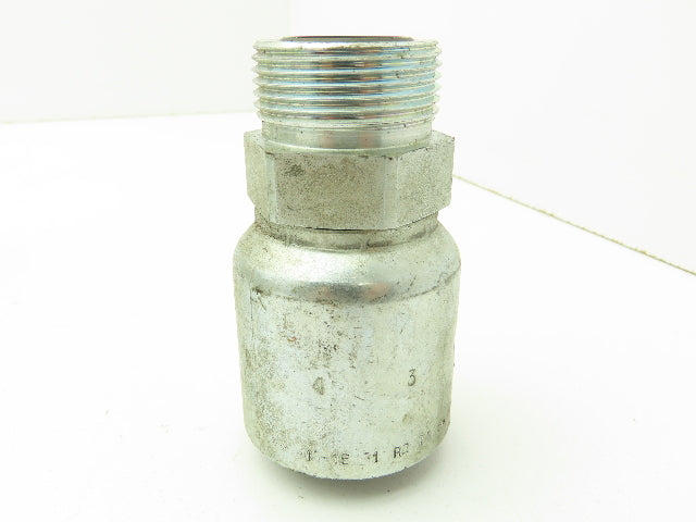 Parker P43-16 Hydraulic Crimp Fitting 1" Hose x 1"-16 SAE Male O-Ring Lot of 6
