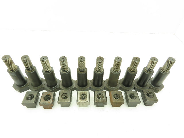 M24 - 3.0 x 2" Thread Shoulder Bolt 1" T-Slot Nut Machine Table Bolt Lot of 10