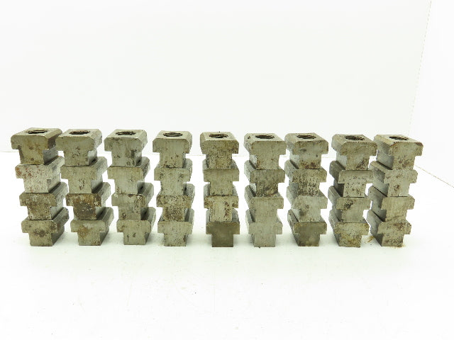 1"-12 Thread Square T-Slot Nut 1.09" Slot Width Lot of 36