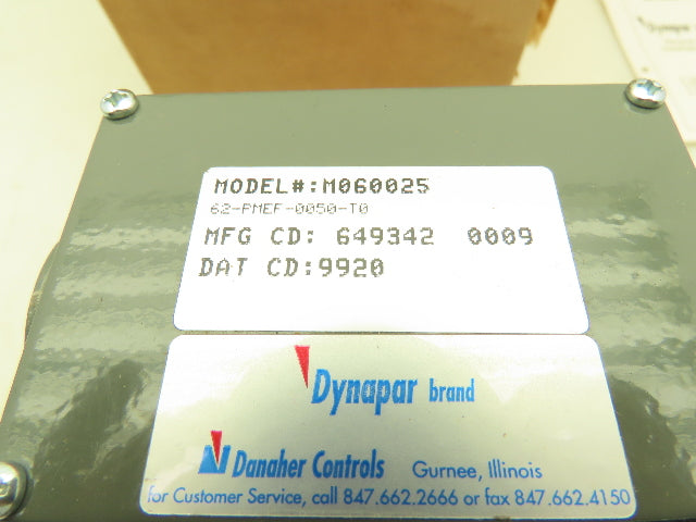 Dynapar 62-PMEF-0050-T0 Rotopulser Rotary Incremental Encoder 56C Series 60P