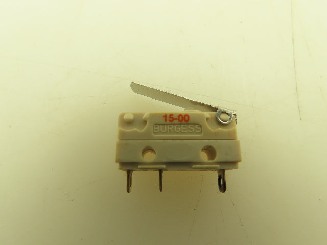 Burgess V4NT7 Snap-Action Microswitch Lever Switch 5A 250V Lot of 4