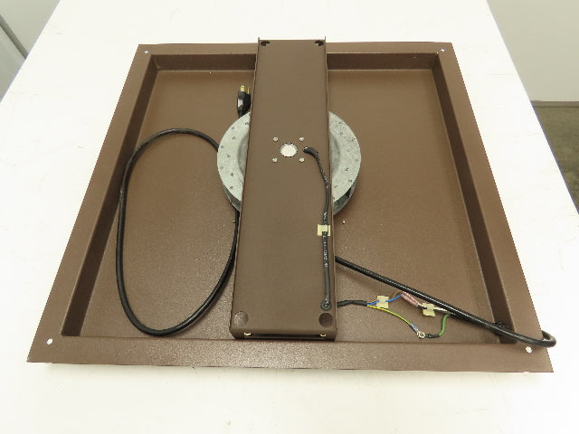 Hoffman Top Mount 9" Exhaust Fan for Steel Enclosure 24.25x25" Frame Brown 115V