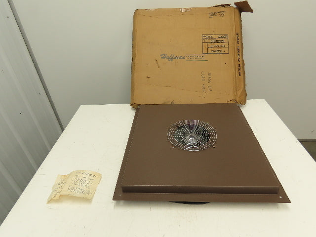 Hoffman Top Mount 9" Exhaust Fan for Steel Enclosure 24.25x25" Frame Brown 115V