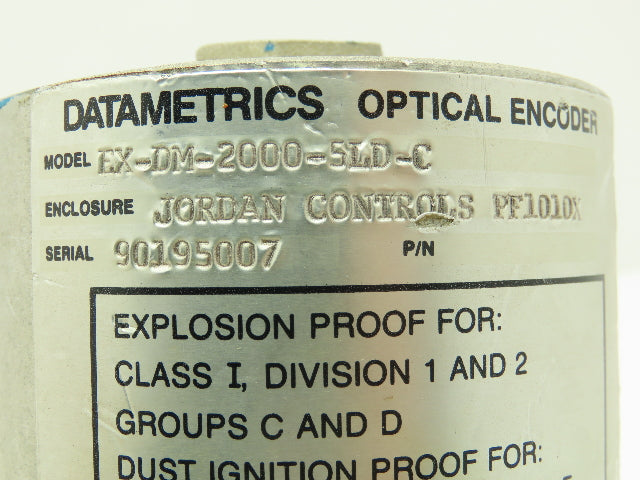 Datametrics EX-DM-2000-5LD-C Optical Encoder NEMA 4 Enclosure Lucas Ledex