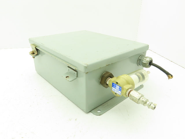 Air Line Regulator 3-Way Solenoid Valve Control Station Enclosure 220V