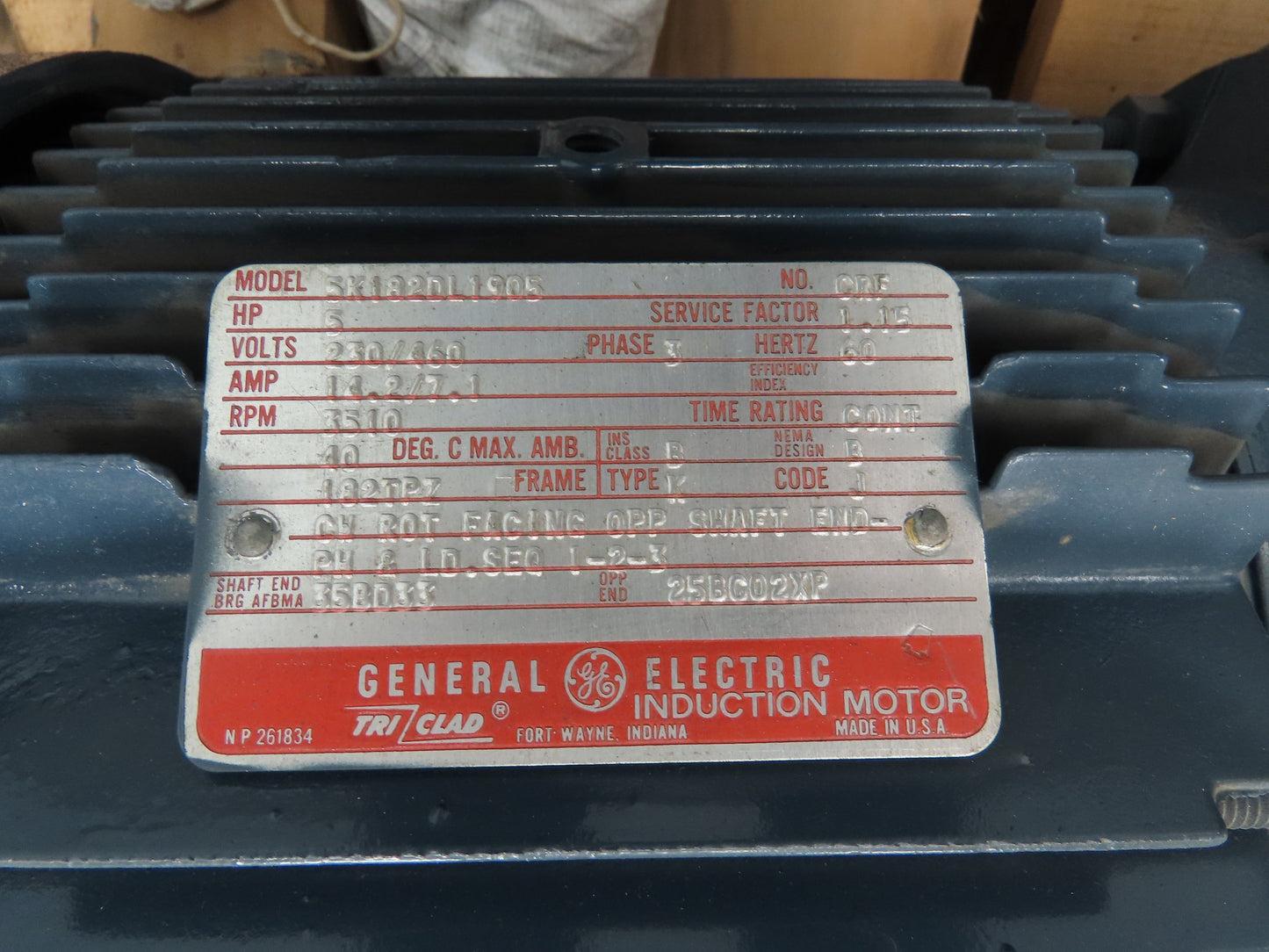 Ingersoll-Rand Chemliner Pump 3X1.5X6V0C 5hp 100 Gpm 70 Ft. Head 230/460v 3ph